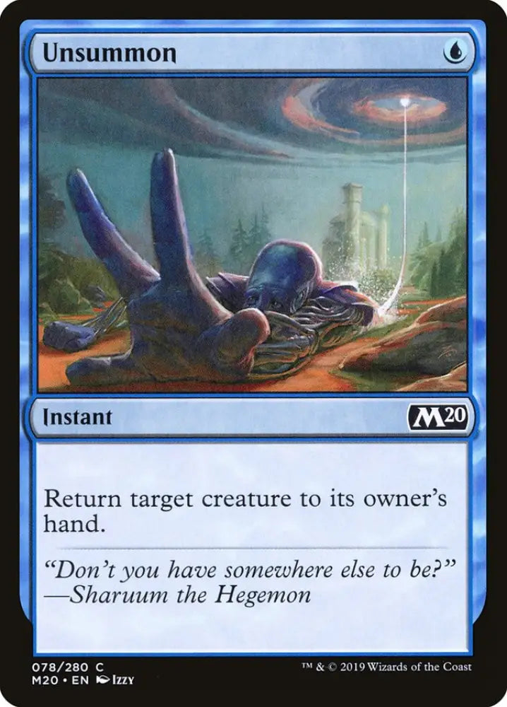 Unsummon [Core Set 2020] - MTG Single
