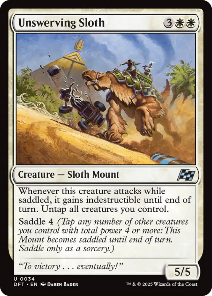 Unswerving Sloth [Aetherdrift] - MTG Single