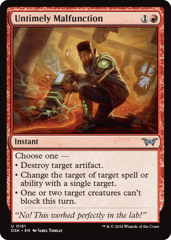 Untimely Malfunction [Duskmourn: House of Horror] - MTG Single