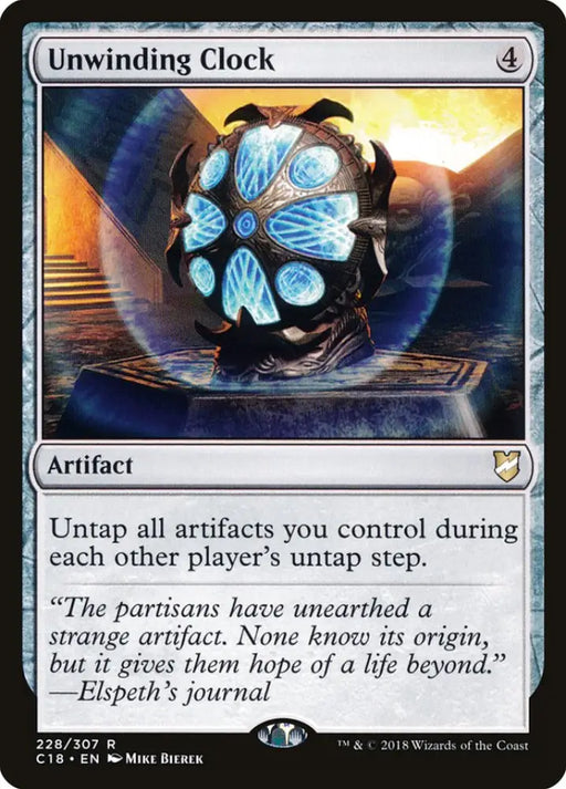 Unwinding Clock [Commander 2018] - MTG Single