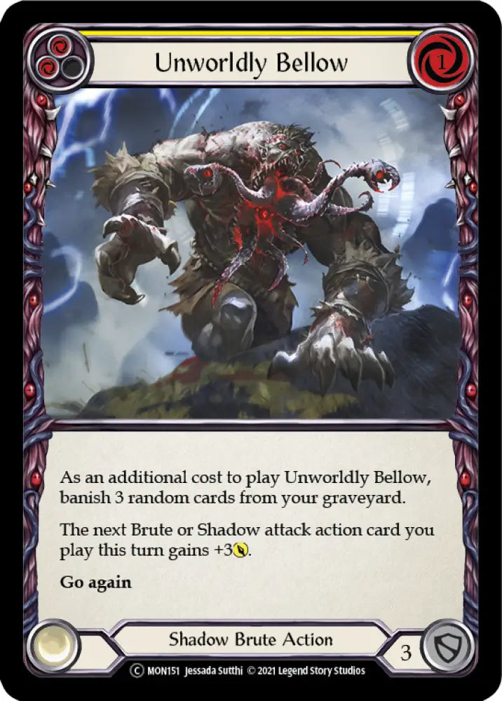 Unworldly Bellow (Yellow) [Monarch Unlimited] Unlimited Normal - Flesh And Blood Single
