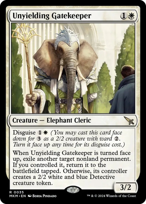 Unyielding Gatekeeper [Murders at Karlov Manor] - MTG Single