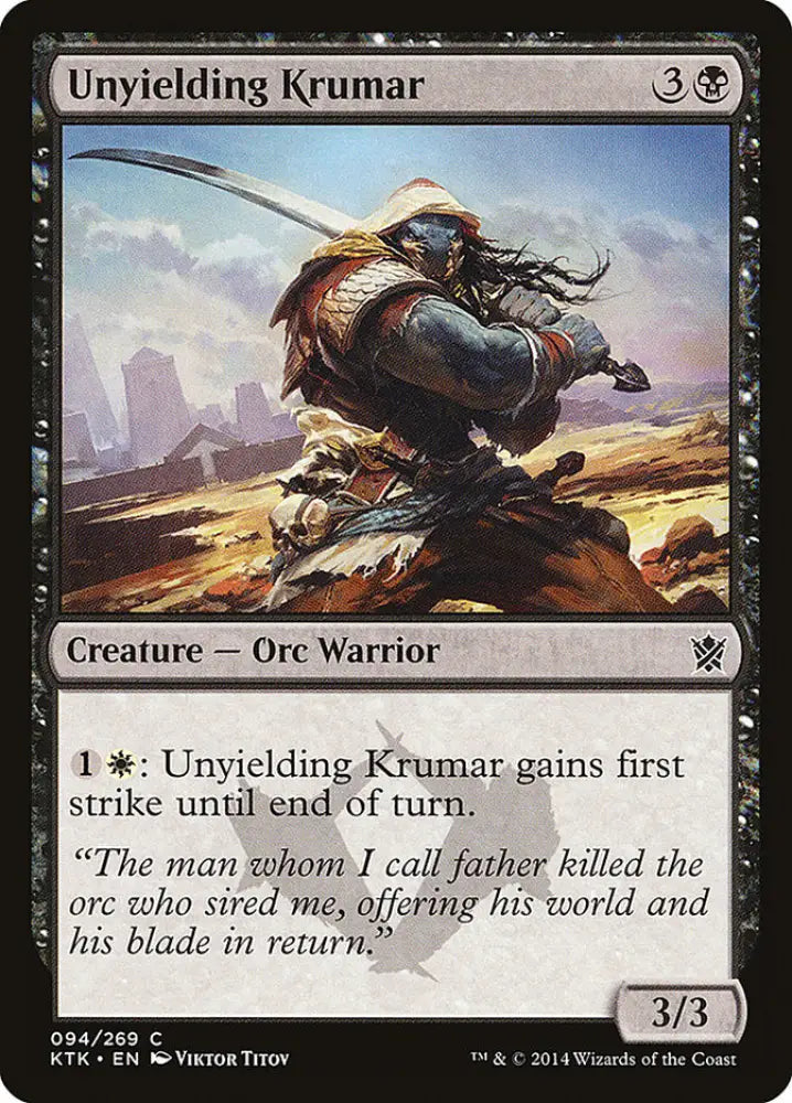 Unyielding Krumar [Khans of Tarkir] - MTG Single