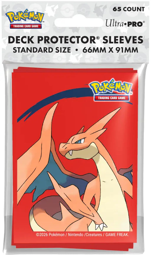 UP D-Pro Pokemon Mega Charizard Y Sleeves 65ct - Accessoire