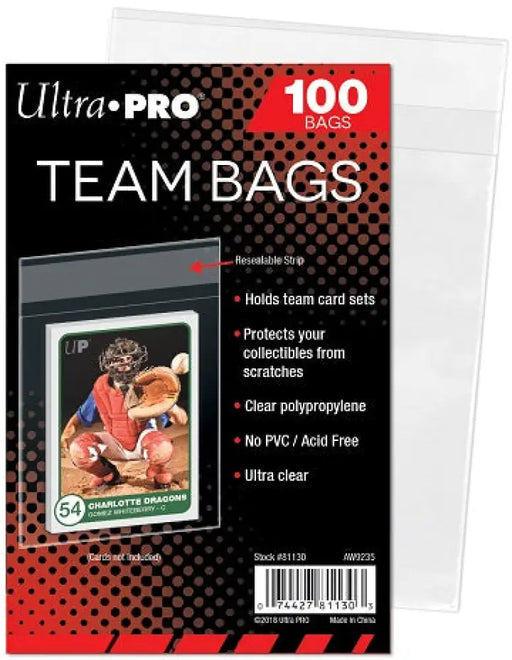UP Sleeves Team Bags Reseal 100ct - Accessoire