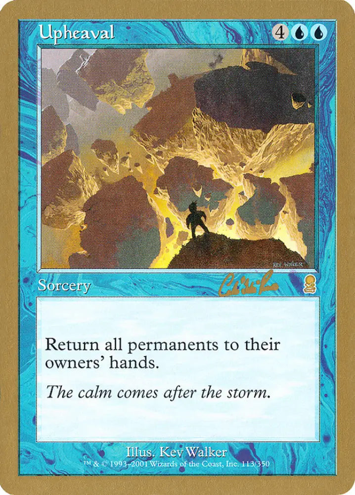 Upheaval (Carlos Romao) [World Championship Decks 2002] - MTG Single