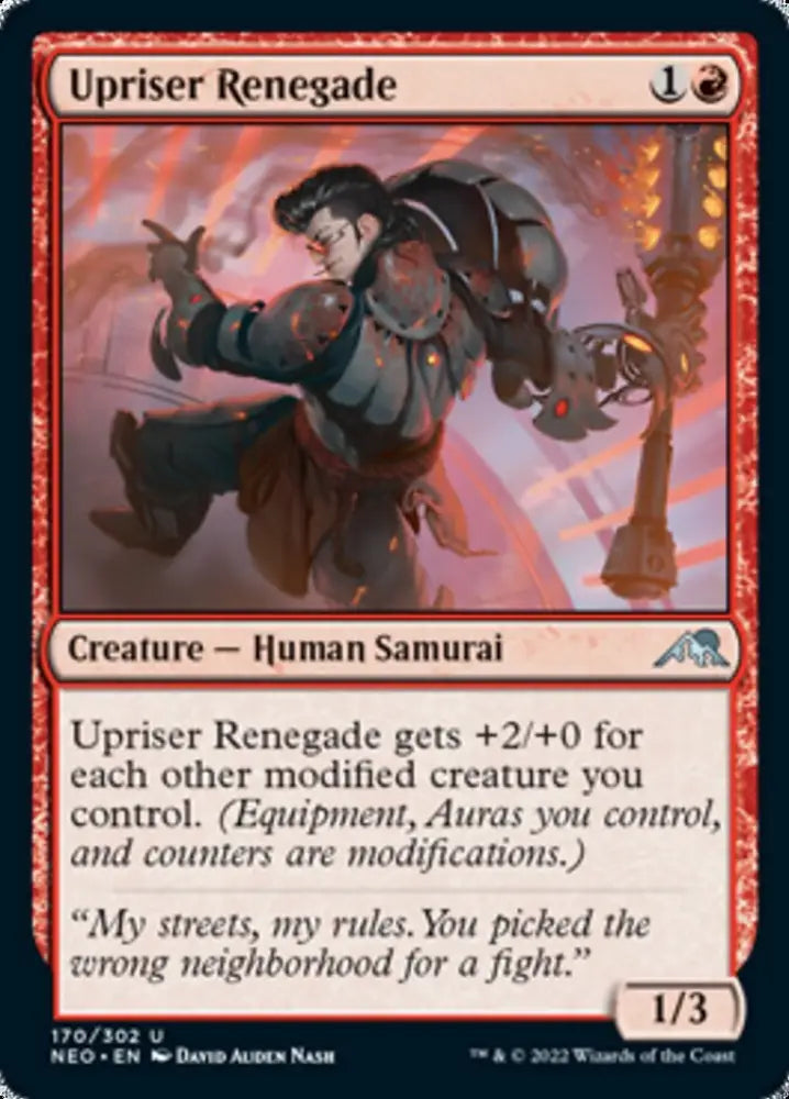 Upriser Renegade [Kamigawa: Neon Dynasty] - MTG Single
