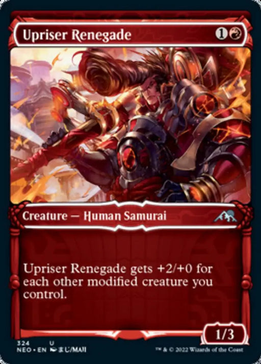 Upriser Renegade (Showcase Samurai) [Kamigawa: Neon Dynasty] - MTG Single