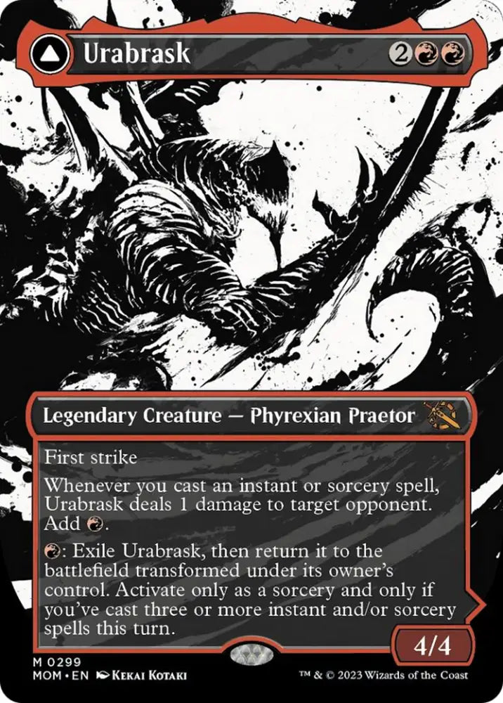 Urabrask // The Great Work (Showcase Planar Booster Fun) [March of the Machine] - MTG Single