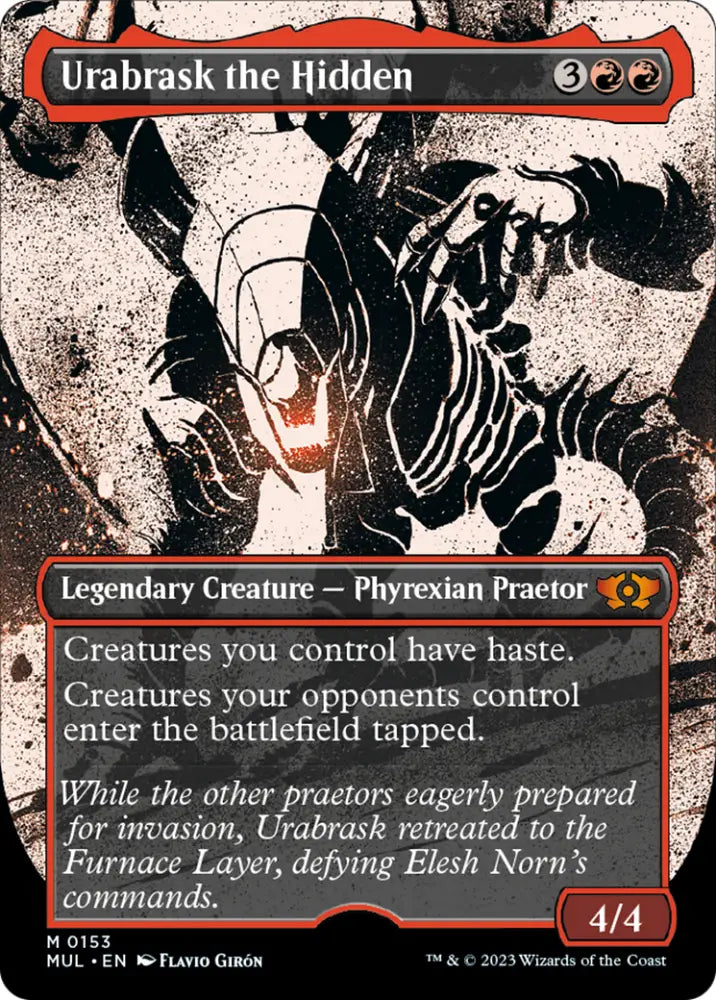 Urabrask the Hidden (Halo Foil) [Multiverse Legends] - MTG Single