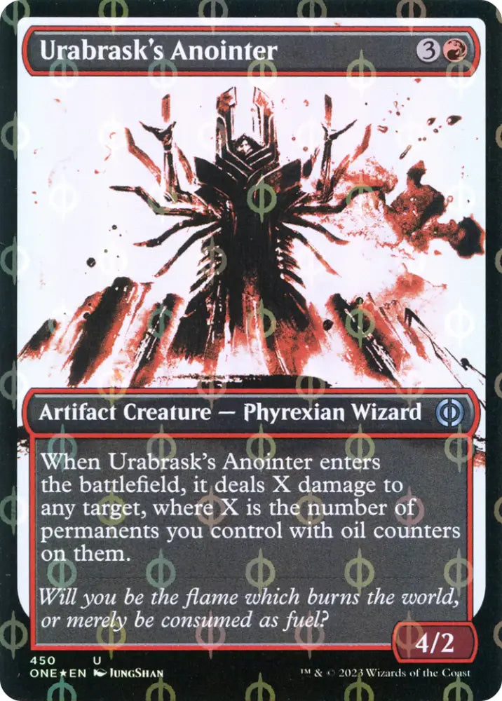 Urabrask’s Anointer (Showcase Ichor Step-and-Compleat Foil) [Phyrexia: All Will Be One] - MTG Single