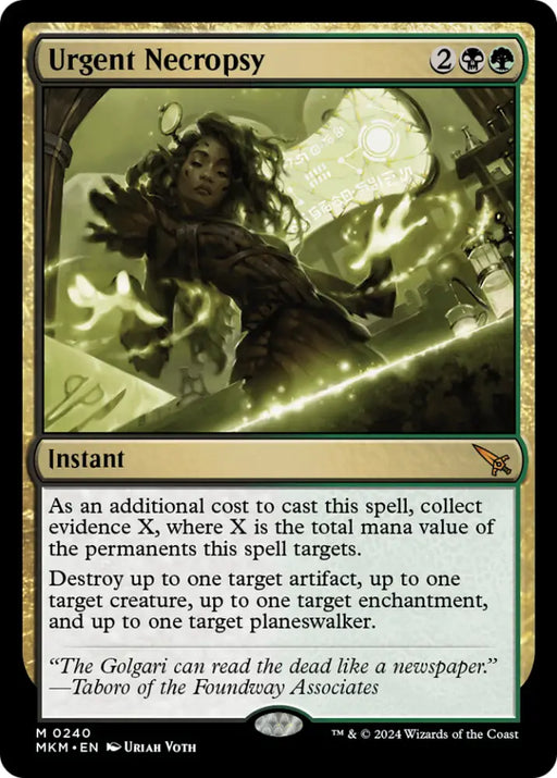 Urgent Necropsy [Murders at Karlov Manor] - MTG Single