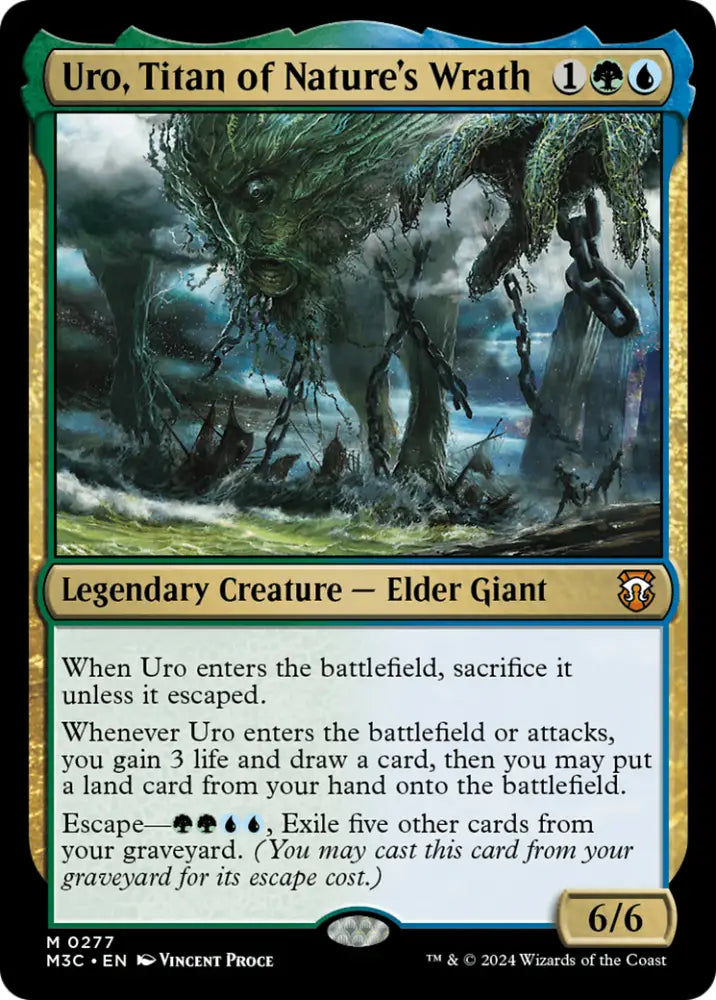 Uro Titan of Nature’s Wrath (Ripple Foil) [Modern Horizons 3 Commander] - MTG Single