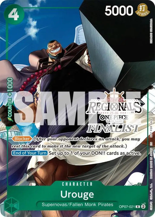 Urouge (Regional Finalist Card Set 2025 Vol.1) (OP07-021) [One Piece Promotion Cards]