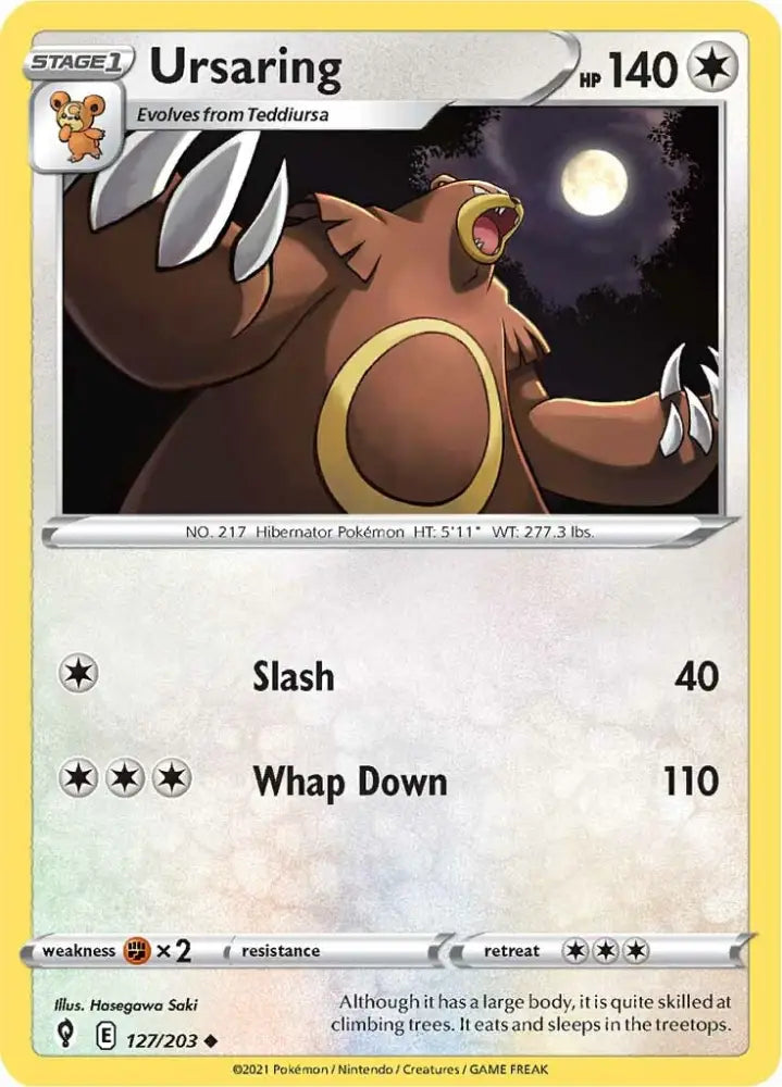 Ursaring (127/203) [Sword & Shield: Evolving Skies] - Pokemon Single