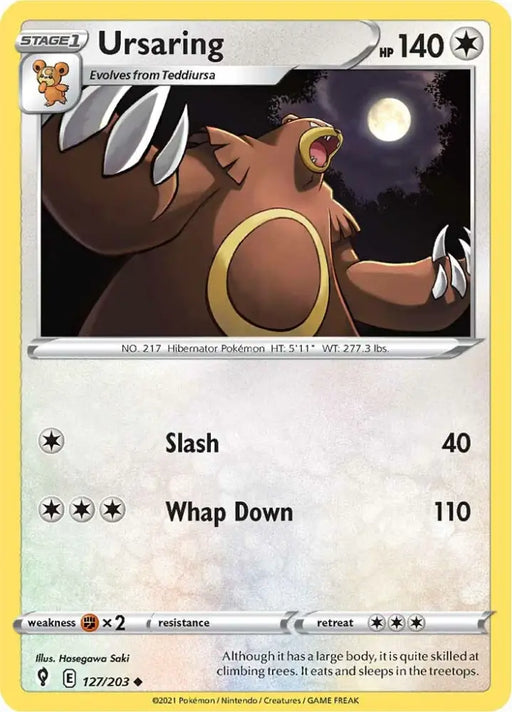 Ursaring (127/203) [Sword & Shield: Evolving Skies] - Pokemon Single