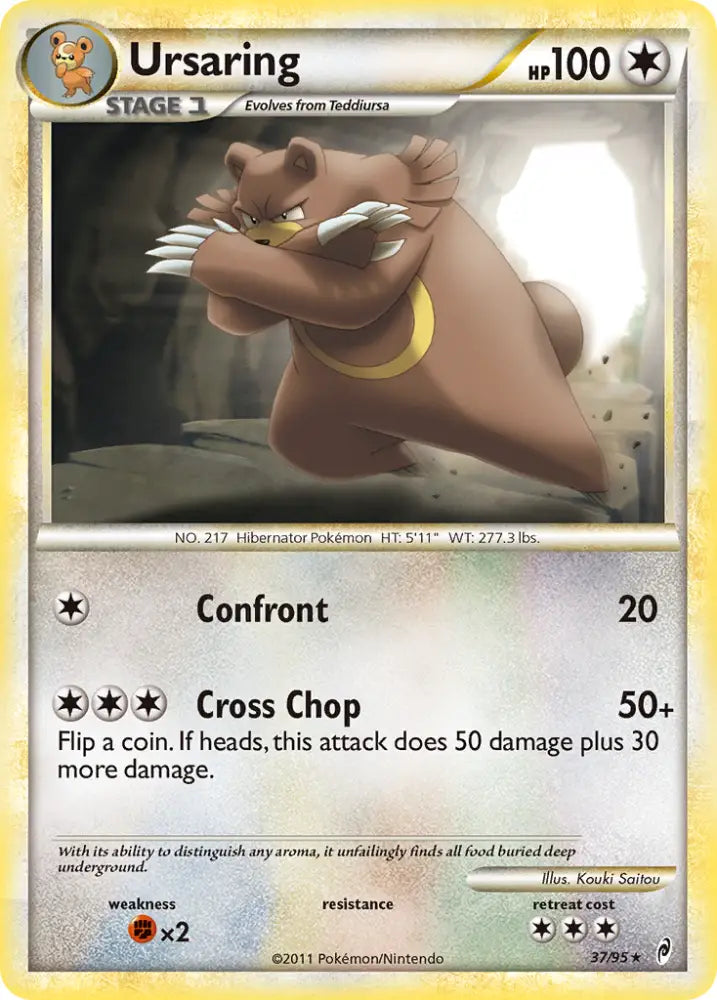 Ursaring (37/95) [HeartGold & SoulSilver: Call of Legends] - Pokemon Single