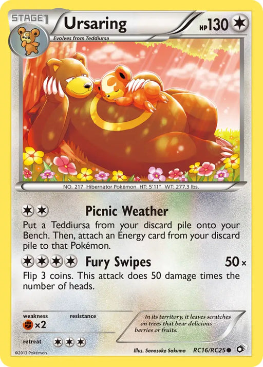 Ursaring (RC16/RC25) [Black & White: Legendary Treasures] - Pokemon Single