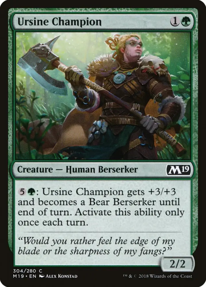 Ursine Champion [Core Set 2019] - MTG Single