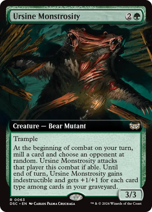 Ursine Monstrosity (Extended Art) [Duskmourn: House of Horror Commander] - MTG Single