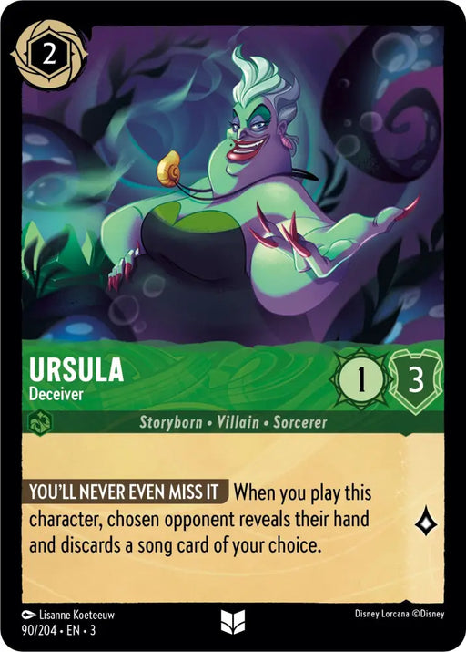Ursula - Deceiver (90/204) [Into the Inklands] - Lorcana Single