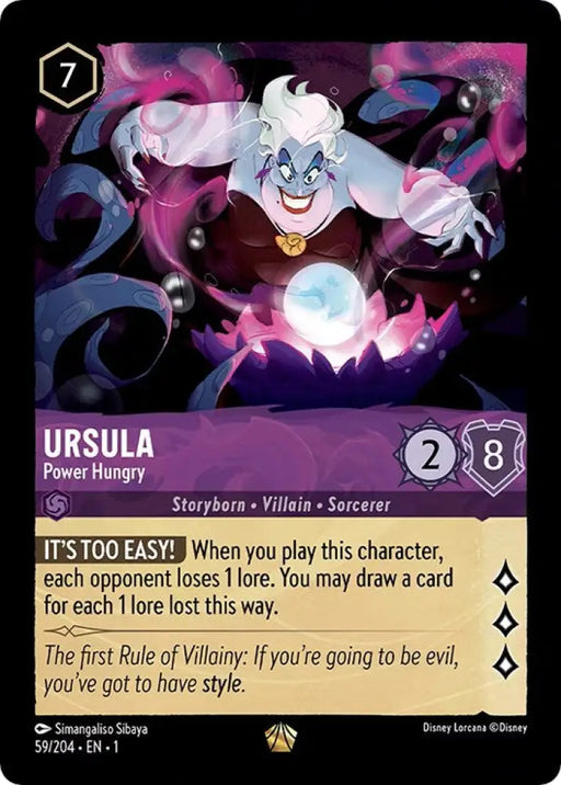 Ursula - Power Hungry (59/204) [The First Chapter] - Lorcana Single