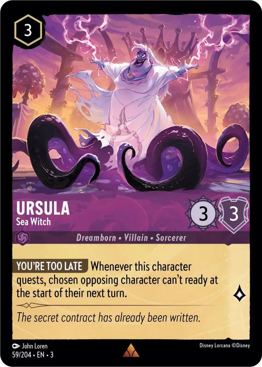 Ursula - Sea Witch (59/204) [Into the Inklands] - Lorcana Single