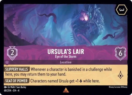 Ursula’s Lair - Eye of the Storm (68/204) [Ursula’s Return] - Lorcana Single