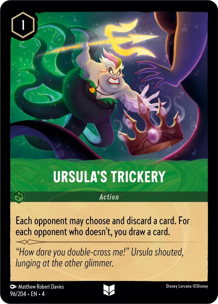 Ursula’s Trickery (96/204) [Ursula’s Return] - Lorcana Single