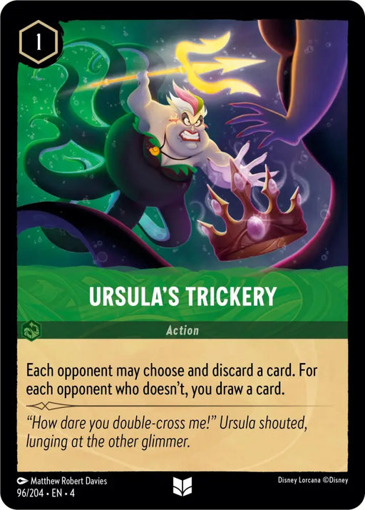 Ursula’s Trickery (96/204) [Ursula’s Return] - Lorcana Single