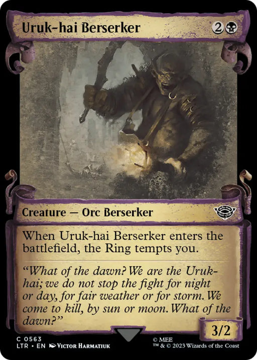 Uruk-hai Berserker [The Lord of the Rings: Tales of Middle-Earth Showcase Scrolls] - MTG Single
