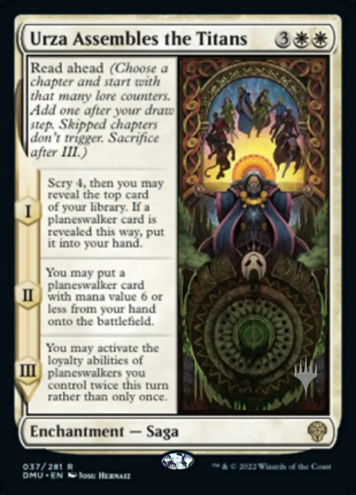 Urza Assembles the Titans (Promo Pack) [Dominaria United Promos] - MTG Single