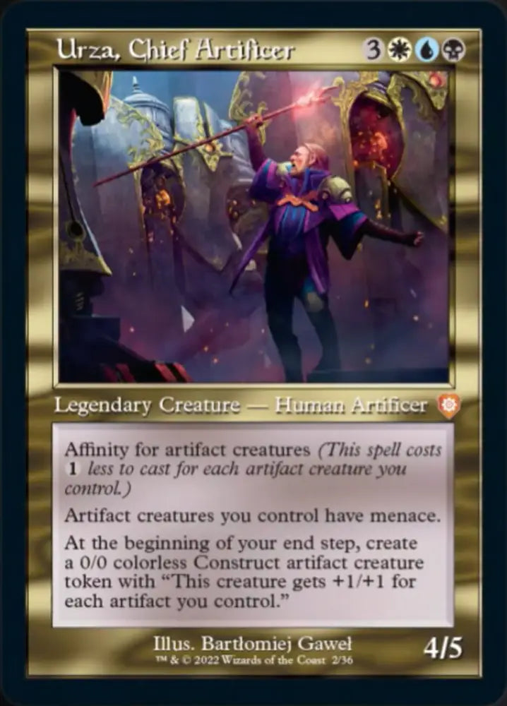 Urza Chief Artificer (002) (Retro) [The Brothers’ War Commander] - MTG Single