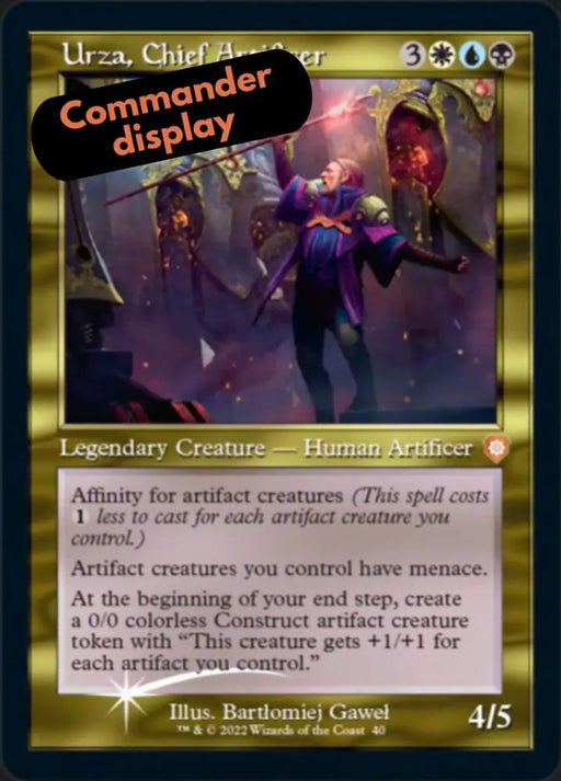 Urza Chief Artificer (040) (Retro) (Display Commander) [The Brothers’ War Commander] - MTG Single