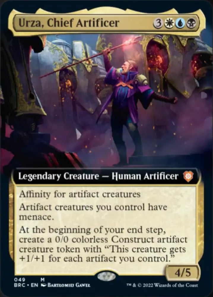 Urza Chief Artificer (Extended Art) [The Brothers’ War Commander] - MTG Single
