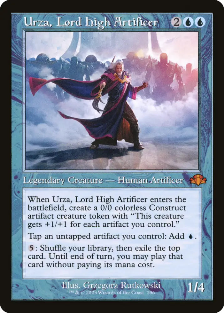 Urza Lord High Artificer (Retro) [Dominaria Remastered] - MTG Single