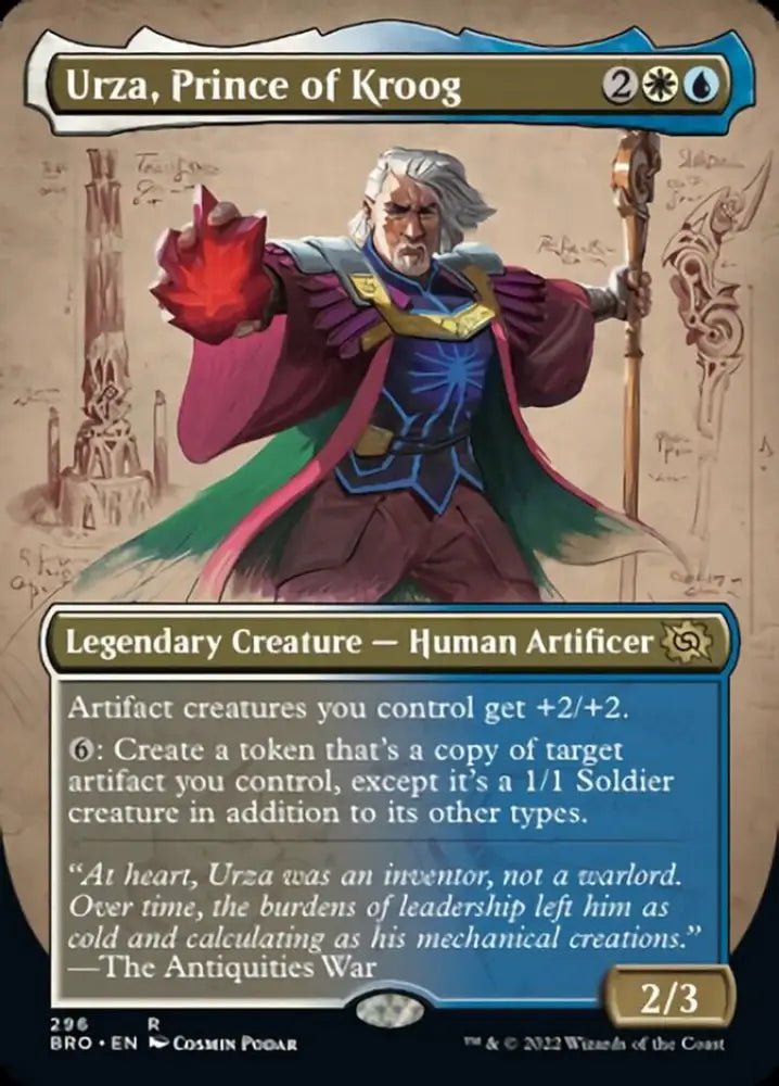 Urza Prince of Kroog (Borderless Alternate Art) [The Brothers’ War] - MTG Single