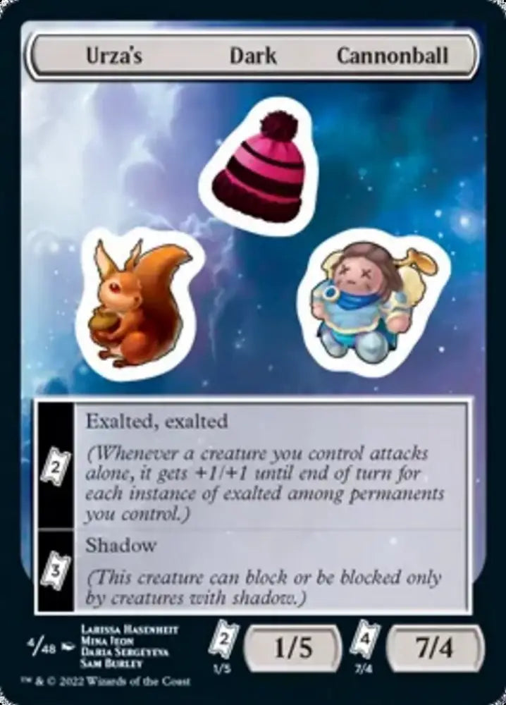 Urza’s Dark Cannonball [Unfinity Stickers] - MTG Single