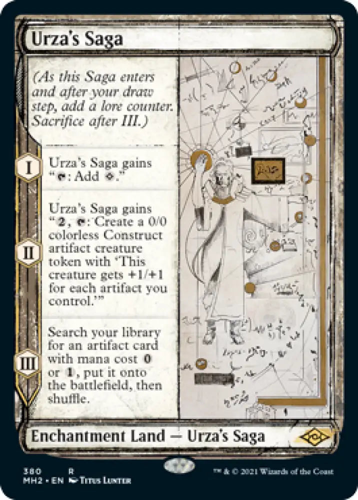Urza’s Saga (Sketch) [Modern Horizons 2] - MTG Single
