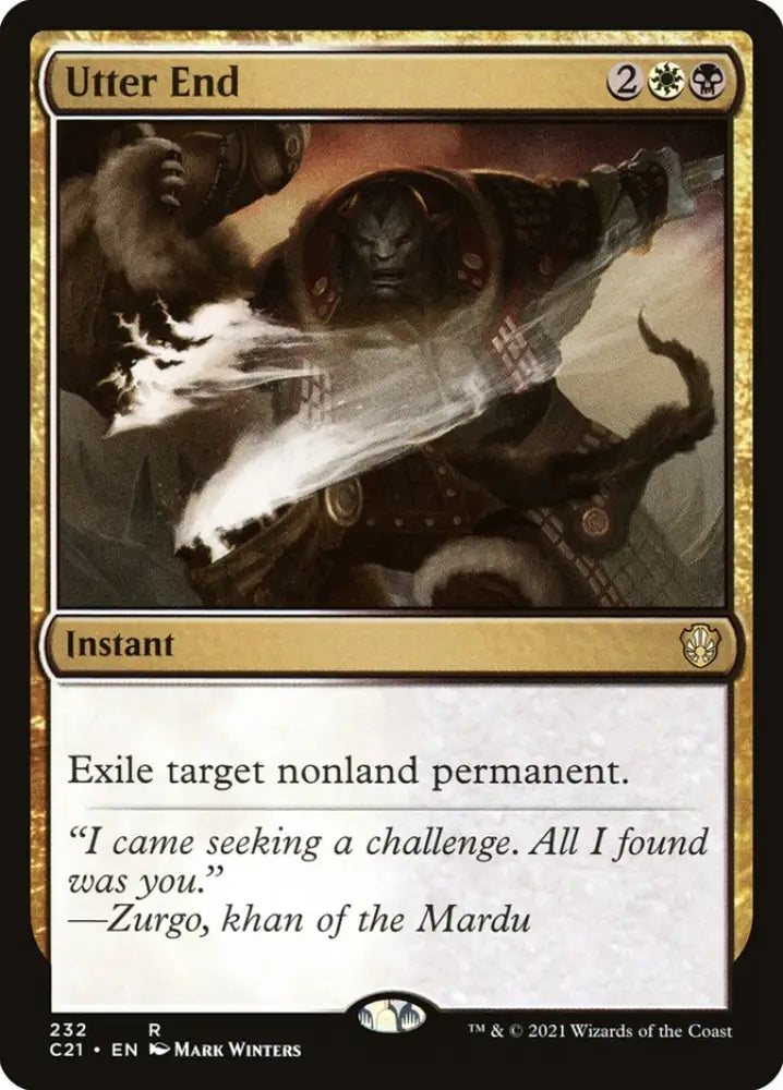 Utter End [Commander 2021] - MTG Single