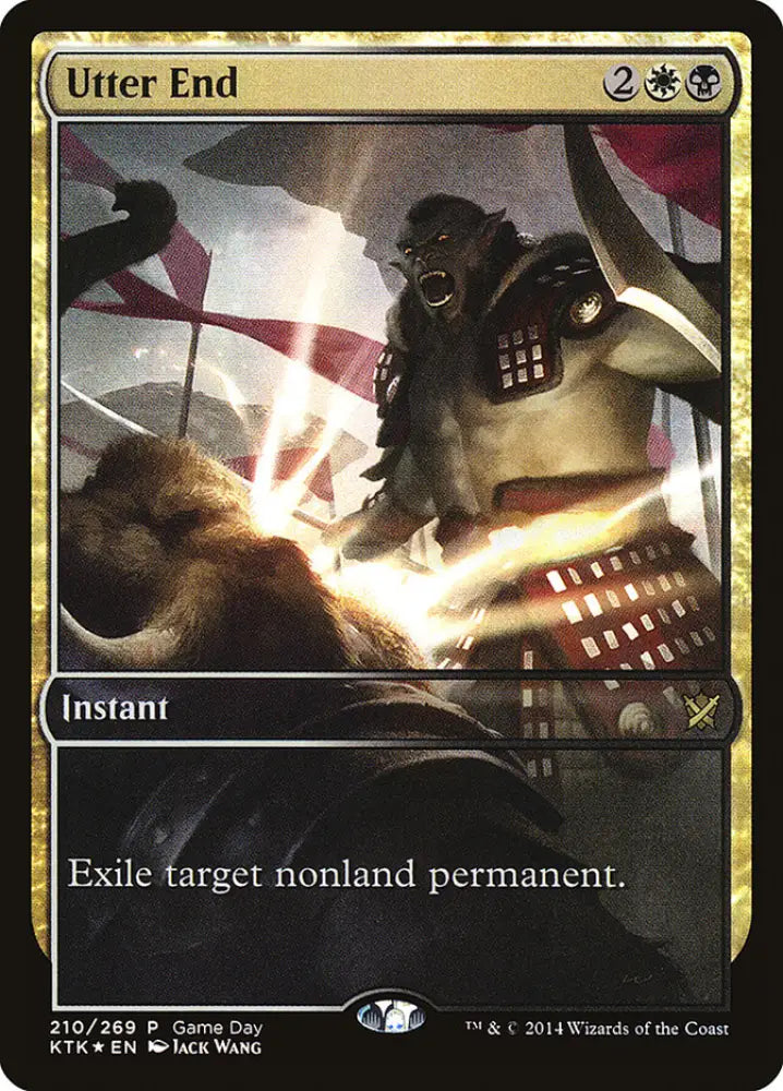 Utter End (Game Day) (Full Art) [Khans of Tarkir Promos] - MTG Single