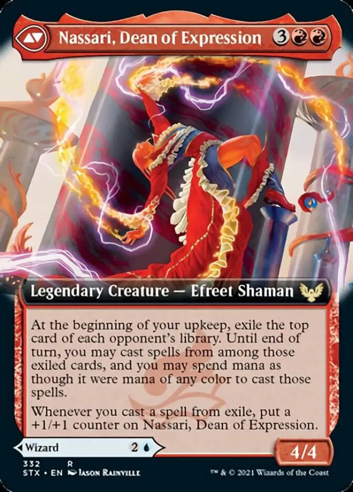 Uvilda Dean of Perfection // Nassari Dean of Expression (Extended Art) [Strixhaven: School of Mages] - MTG Single