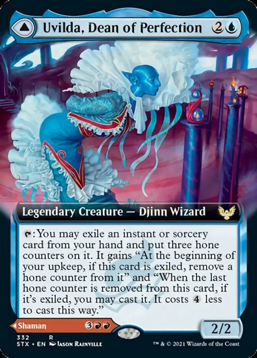 Uvilda Dean of Perfection // Nassari Dean of Expression (Extended Art) [Strixhaven: School of Mages] - MTG Single
