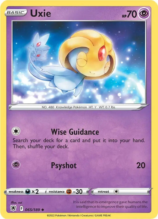 Uxie (065/189) [Sword & Shield: Astral Radiance] - Pokemon Single