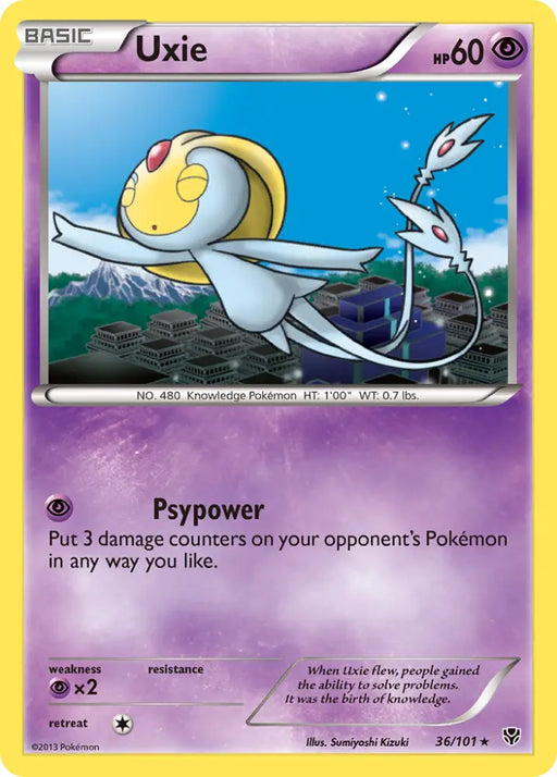 Uxie (36/101) [Black & White: Plasma Blast] - Pokemon Single