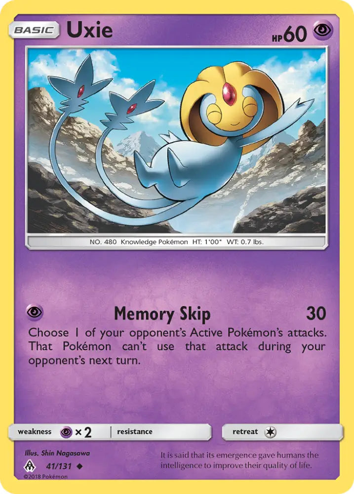 Uxie (41/131) [Sun & Moon: Forbidden Light] - Pokemon Single