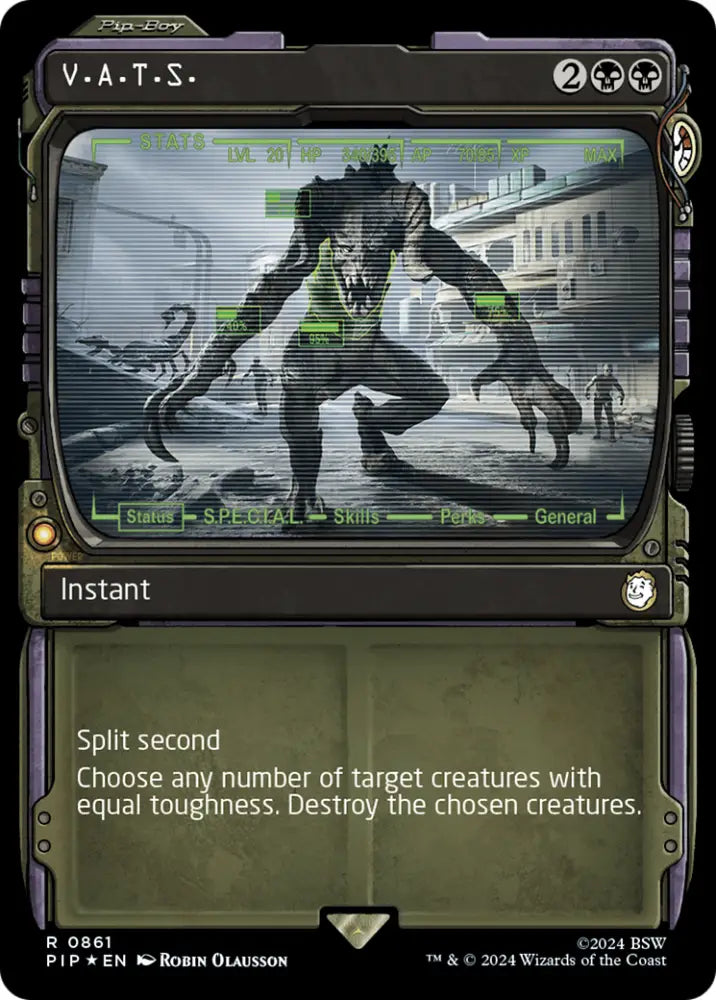 V.A.T.S. (Showcase) (Surge Foil) [Fallout] - MTG Single