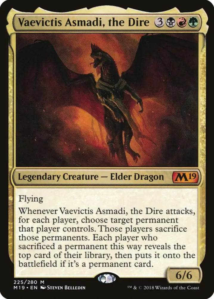 Vaevictis Asmadi the Dire [Core Set 2019] - MTG Single