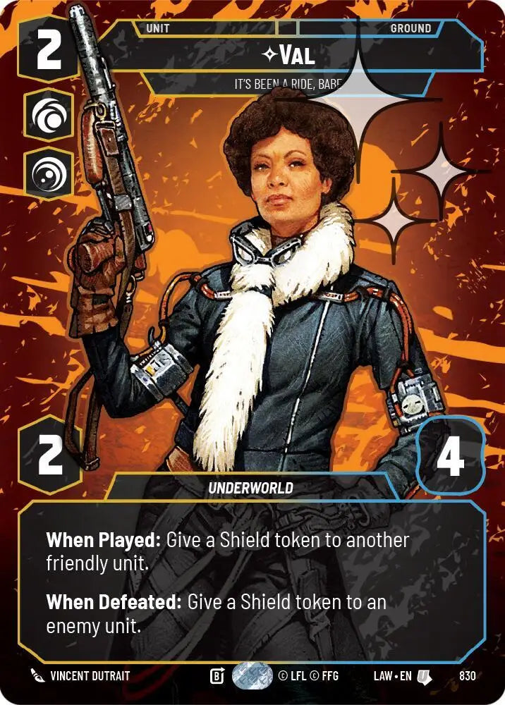 Val - It's Been a Ride, Babe (Prestige Foil) (830) [A Lawless Time]
