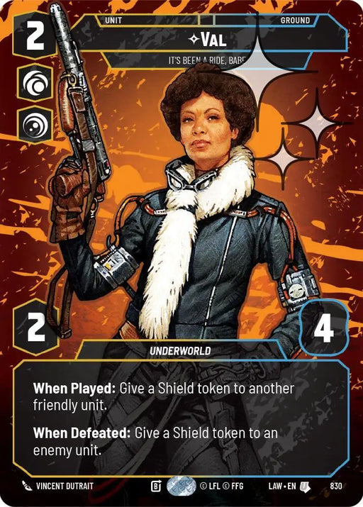 Val - It's Been a Ride, Babe (Prestige Foil) (830) [A Lawless Time]